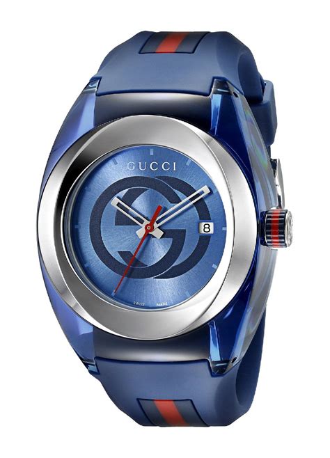 gucci watch blue|gucci unisex watches.